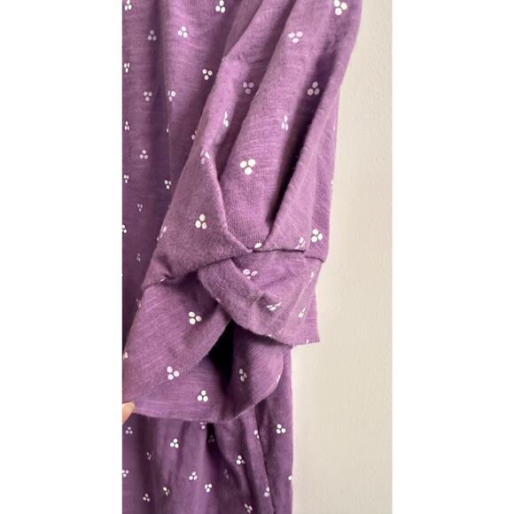 Liz Claiborne Womens M Purple PH Short Sleeved Top - Picture 3 of 6